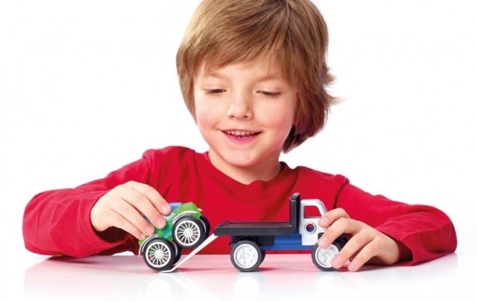 Klocki magnetyczne Smart Max IUVI Games - Power Vehicles Mix